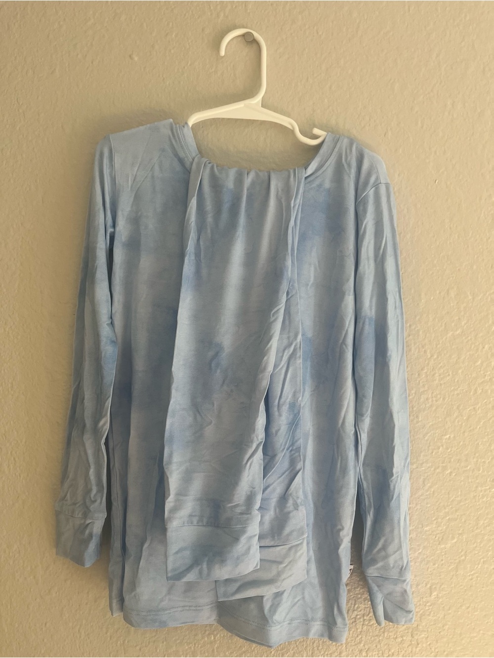 Bamboo Light Blue Kids Pajama Set - Long Sleeve Top and Pants
